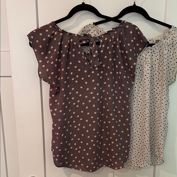 LC Lauren Conrad Polka Dot Blouses - Picture 4 of 5